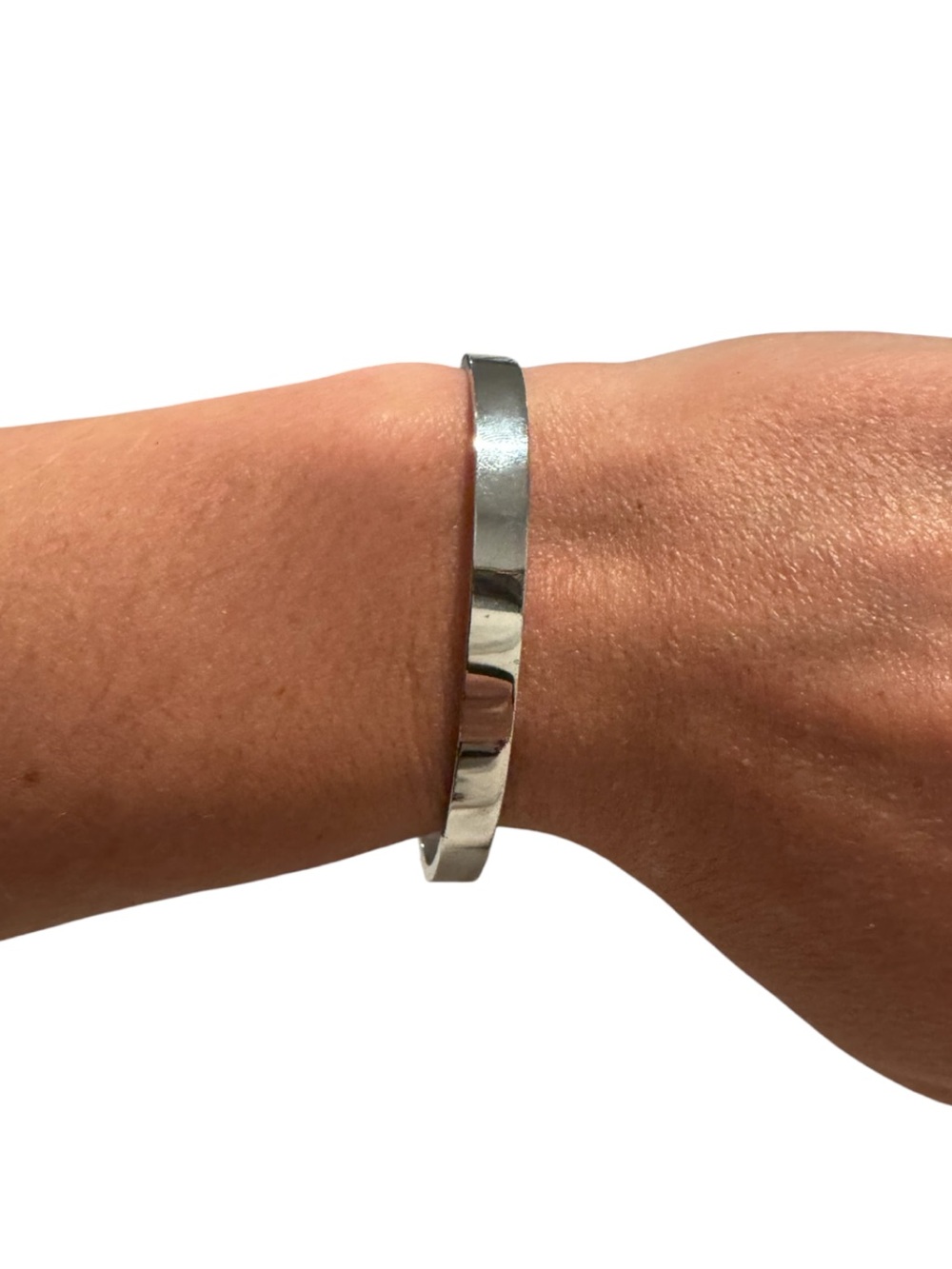 Keep Fucking Going Silver-Cuff Bracelet With Arrow Design